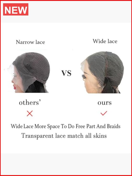 180 Density Human Hair Lace Front Wig 20 Inches Wide Lace Pre Plucked main image 4